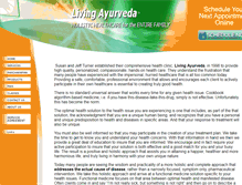 Tablet Screenshot of living-ayurveda.com